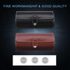 Luxury Round Leather Watch Box Premium 3 Slot Watch Organizer Box For Watch Collectors, Gifts 1 pc