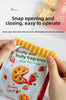 Magnetic Fries Bag Sealing Clips Food Preservation Clip For Snack Bags Home Use pack of 12