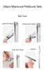 Manicure Set 19 PCS Nail Clipper Kit – Complete Pedicure & Manicure Tools Set with Stainless Steel Nail Clippers, Hand Care Grooming Kit Multicolor 1pc
