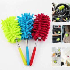 Microfiber Mini Duster with Extendable Handle – Soft Hand Dust Cleaner Brush for Home, Ceiling, Fans & Indoor Cleaning Multicolor 1pc