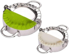 Stainless Steel Momos Maker Dumpling Press Mold | Dough Wrapper Cutter & Dumpling Maker Tool for Home Kitchen Use Silver 1pc