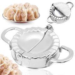 Stainless Steel Momos Maker Dumpling Press Mold | Dough Wrapper Cutter & Dumpling Maker Tool for Home Kitchen Use Silver 1pc