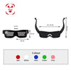 Programmable LED Pixel Glasses Bluetooth Customizable Multicolored Led Pixel Goggle 1 pc