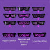 Programmable LED Pixel Glasses Bluetooth Customizable Multicolored Led Pixel Goggle 1 pc