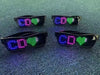 Programmable LED Pixel Glasses Bluetooth Customizable Multicolored Led Pixel Goggle 1 pc