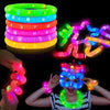 Flexible LED Glow Tubes Multicolor Light-Up Party Glow Tubes  5 pcs/set