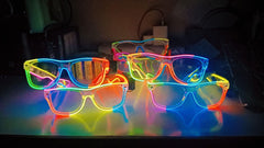 Multicolored Led Party Goggles Night Events Wireless Partywear Glasses 1pc