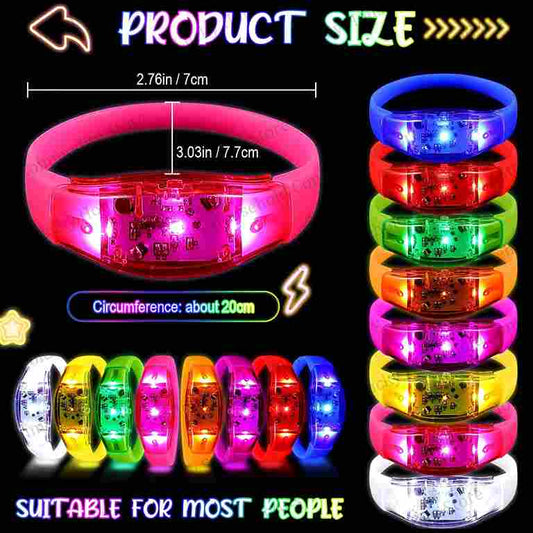Music Sensor Led Bracelet Sound Sync Led Wristband 1pc