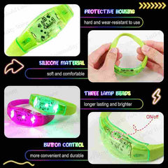 Music Sensor Led Bracelet Sound Sync Led Wristband 1pc
