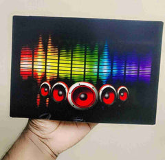 Music Sensor Led Tshirt Patch Sound Sync Led Patch (Random prints) 1pc