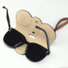 Leather Sunglasses Case Portable PU Compact Eyeglasses Travel Case 1 pc
