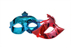Metallic Eye Masks for Kids & Adults | Multicolor Shiny Masquerade Costume Masks for Birthday Parties, New Year, Baby Shower & Theme Events Random 1pc