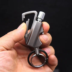 Permanent Flint Lighter Match Fire Starter Keychain Bottle Opener Camping Tool