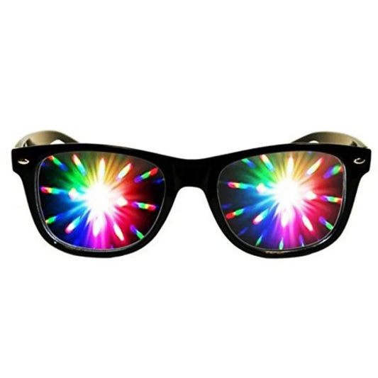 Phoenix Effect Diffraction Glasses | Rectangle Rainbow Kaleidoscope Music Festival Rave Eyewear