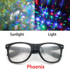 Phoenix Effect Diffraction Glasses | Rectangle Rainbow Kaleidoscope Music Festival Rave Eyewear