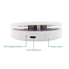 Portable LED Selfie Ring Light Glow-In-The-Dark Selfie Light Clip-On Ring Light For iPhone 1pc