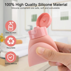 Refillable Travel Bottles Set – Silicone Toiletry Bottles for Shampoo, Conditioner & Creams | Leak-Proof, Reusable Travel Containers for Women & Men Multicolor Pack of 3