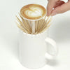 Automatic Coffee Cup Shaped Toothpick Dispenser Retractable Toothpick Holder Table Accessories 1pc