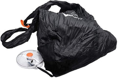 Roll Up Shopping Bag – Reusable Foldable Grocery Tote with Crossbody Pouch, Portable Eco Shopping Bag, Lightweight Compact Storage Disc Design (Random Color) 1pc