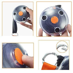 Roll Up Shopping Bag – Reusable Foldable Grocery Tote with Crossbody Pouch, Portable Eco Shopping Bag, Lightweight Compact Storage Disc Design (Random Color) 1pc