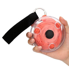 Roll Up Shopping Bag – Reusable Foldable Grocery Tote with Crossbody Pouch, Portable Eco Shopping Bag, Lightweight Compact Storage Disc Design (Random Color) 1pc