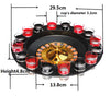 Russian Roulette Drinking Game Turntable Glass Drinking Game For Parties, Nightclubs 1pc