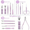 Nail Clipper Manicure Pedicure Set 16 in 1 – Stainless Steel Grooming Kit for Men Women & Travel