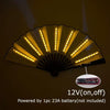 Chinese LED Hand Fan Luminous Glow Stage Shows Party Prop 1pc