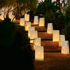 Decorative Paper Candle Bags White Luminary Bags 10pcs/set