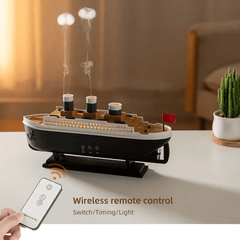 Titanic Humidifier Aroma Diffuser Steamship Essential Oil Air Humidifier with Remote