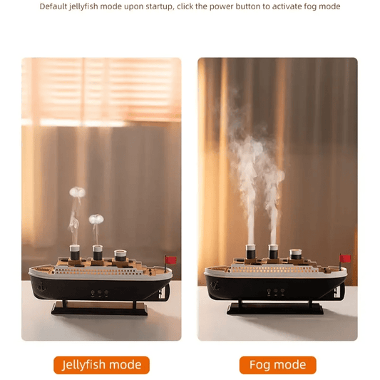Titanic Humidifier Aroma Diffuser Steamship Essential Oil Air Humidifier with Remote