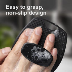 Silicone Body Shower Scrubber Bath Brush – Exfoliating Skin Cleanser with Lather Boosting Bristles, Ergonomic Non-Slip Handle, Unisex Body Exfoliator Multicolor (Pack of 1)