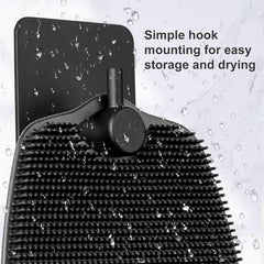 Silicone Body Shower Scrubber Bath Brush – Exfoliating Skin Cleanser with Lather Boosting Bristles, Ergonomic Non-Slip Handle, Unisex Body Exfoliator Multicolor (Pack of 1)