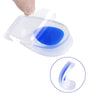 Silicone Heel Pad Gel Heel Cups for Heel Pain Relief, Heel Spur & Ankle Support, Shock Absorbing Cushion Inserts for Men & Women Blue 1 Pair