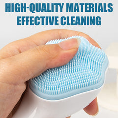 Cat Paw Silicone Face Scrubber – Manual Face Cleansing Brush & Massager, Soft Silicone Face Wash Brush for Deep Cleansing, Exfoliation & Glowing Skin Multicolor 1pc