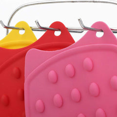 Silicone Iron Rest Heat Resistant Ironing Pad – Non-Slip Hot Mat Insulation Board for Clothes Iron, Portable, Multicolour 1pc