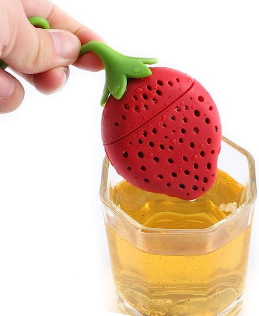 Silicone Tea Infuser & Strainer for Loose Leaf Tea – Creative Fruit Design Reusable Food-Grade Tea Diffuser, Easy Clean Herbal Tea Filter Multicolor 1pc