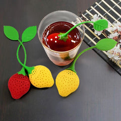 Silicone Tea Infuser & Strainer for Loose Leaf Tea – Creative Fruit Design Reusable Food-Grade Tea Diffuser, Easy Clean Herbal Tea Filter Multicolor 1pc