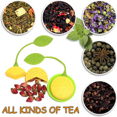 Silicone Tea Infuser & Strainer for Loose Leaf Tea – Creative Fruit Design Reusable Food-Grade Tea Diffuser, Easy Clean Herbal Tea Filter Multicolor 1pc
