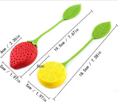 Silicone Tea Infuser & Strainer for Loose Leaf Tea – Creative Fruit Design Reusable Food-Grade Tea Diffuser, Easy Clean Herbal Tea Filter Multicolor 1pc