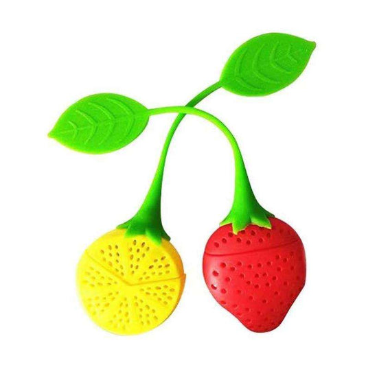 Silicone Tea Infuser & Strainer for Loose Leaf Tea – Creative Fruit Design Reusable Food-Grade Tea Diffuser, Easy Clean Herbal Tea Filter Multicolor 1pc