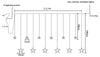 Star LED Curtain String Lights Series Hanging Fairy Lights 1 set
