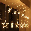 Star LED Curtain String Lights Series Hanging Fairy Lights 1 set
