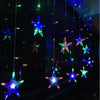 Star LED Curtain String Lights Series Hanging Fairy Lights 1 set