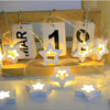 Wooden LED String Light Series Home Decor Fairy Lights 3m