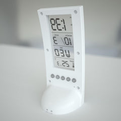 Transparent Screen Digital Clock Transparent Display Desk Digital Alarm Clock 1 pc