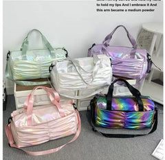 Travel Holographic Duffle Bag Stylish Shoulder Bag 1 pc