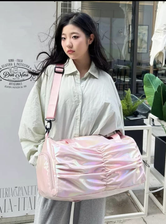 Travel Holographic Duffle Bag Stylish Shoulder Bag 1 pc