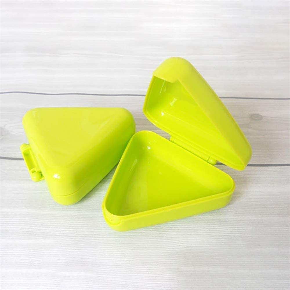 Triangular Sushi Mold Rice Maker – Japanese Onigiri Rice Ball Mold, Plastic Nigiri Sushi Shaper with Nori Press, Easy DIY Kitchen Tool for Kids & Home Use Random 2pc