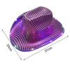 Unisex LED Light Up Cowboy Hat Glow In The Dark Western Hat For Halloween, Christmas Parties 1pc